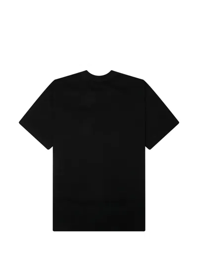 Pleasures Logo-print T-shirt In Black