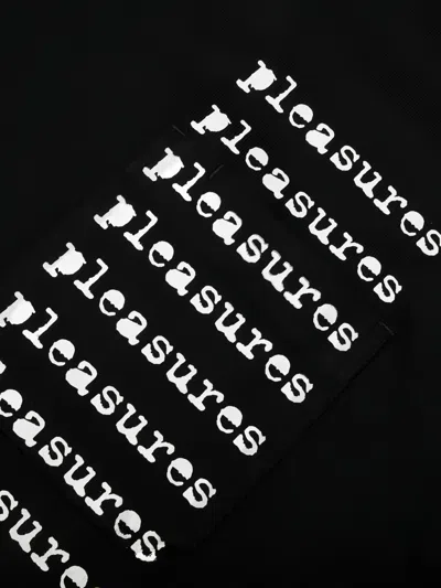 Pleasures Logo-print T-shirt In Black
