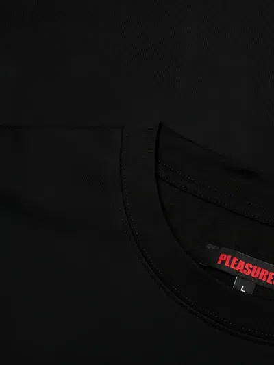 Pleasures Logo-print T-shirt In Black