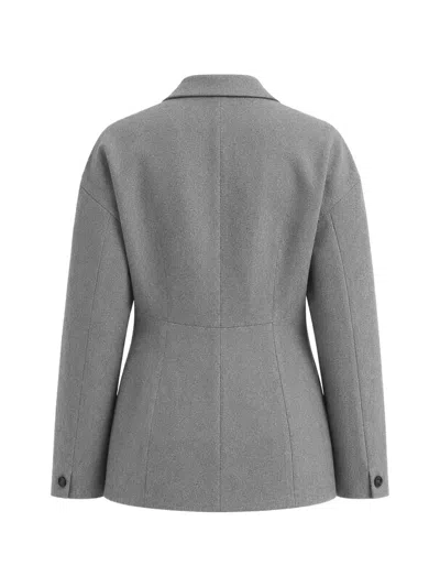 Tibi Sculpted Blazer In Gray