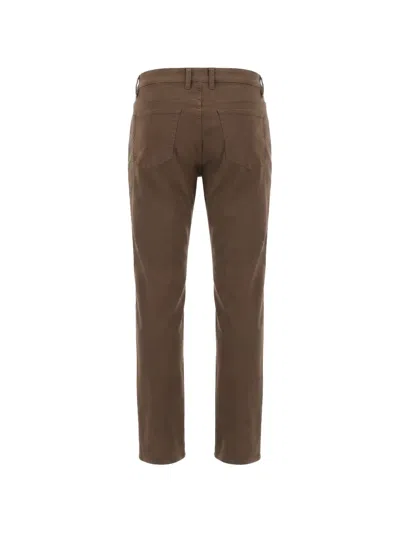 Jeckerson John Patch-insert Jeans In Brown