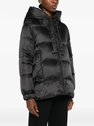 Max Mara Water-repellent Down Puffer Jacket In Black