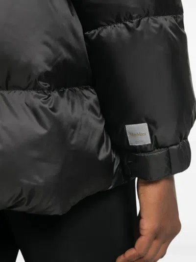 Max Mara Water-repellent Down Puffer Jacket In Black