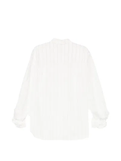 Jnby 스트라이프 셔츠 In White