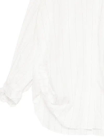 Jnby 스트라이프 셔츠 In White