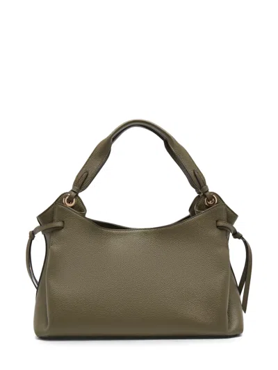 Lancel 스완 그레인 레더 토트 백 In Green