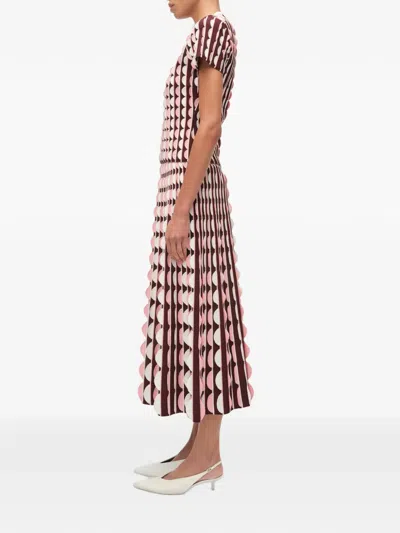 Simkhai Kendra Scalloped Knit T-shirt In Multi