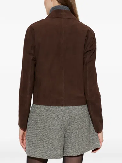 Arma Emy Button-up Jacket In Brown