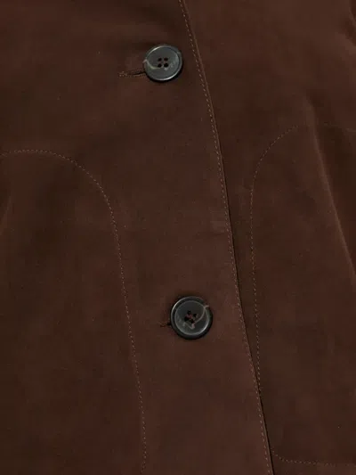 Arma Emy Button-up Jacket In Brown