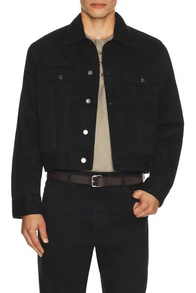 Essentials Classic Denim Jacket In Black