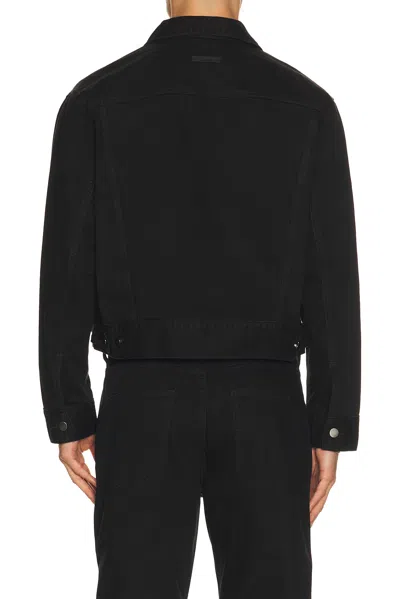 Essentials Classic Denim Jacket In Black