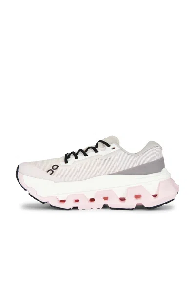 On Cloudmster 3 Hyper Running Fabric Sneakers In Ivory & Pey