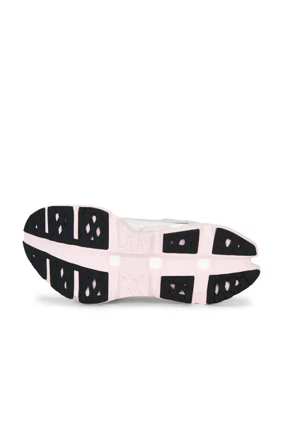 On Cloudmster 3 Hyper Running Fabric Sneakers In Ivory & Pey