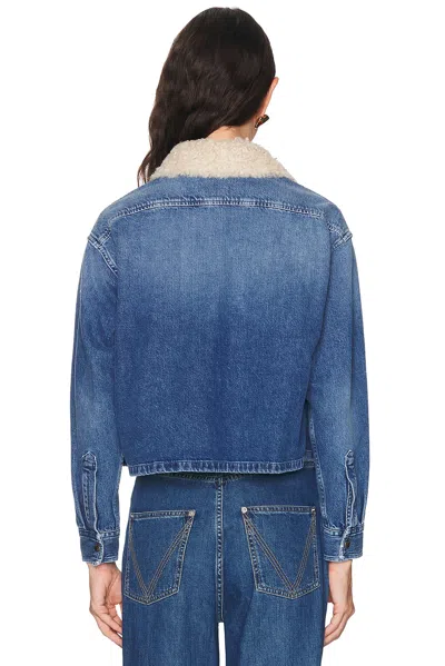 Moncler Button Up Jacket In Blue