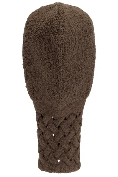 Isa Boulder Cableweave Balaclava In Soil