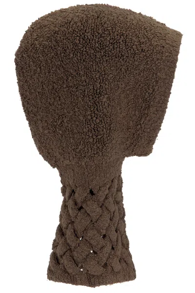 Isa Boulder Cableweave Balaclava In Soil