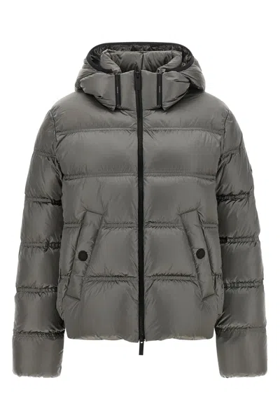Moncler 'sensation' Short Down Jacket In Gray