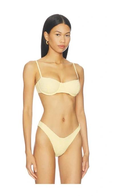 Devon Windsor Laurel Bikini Top In Neutral
