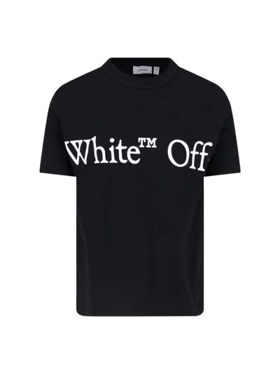 Off-white Bookish Scarf Graphic Regular Fit T-shirt In Black