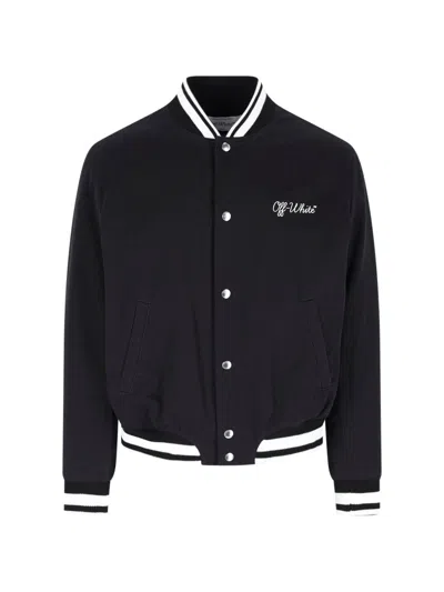 Off-white Script Cotgab Souvenir Varsi In Black