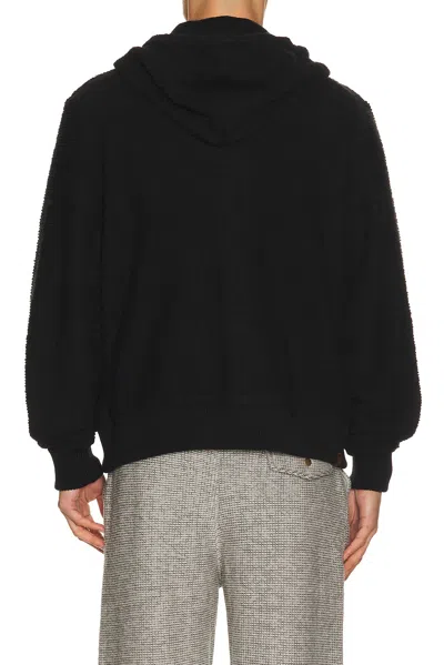 Isa Boulder Node Zip-up Jacket In Black