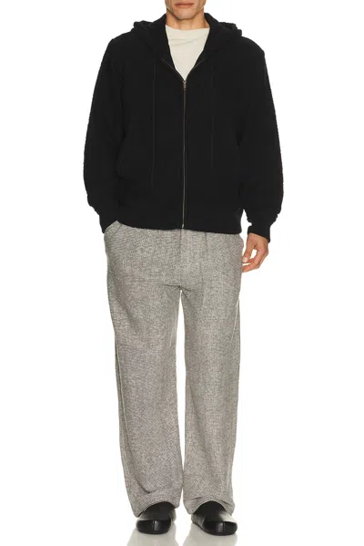 Isa Boulder Node Zip-up Jacket In Black