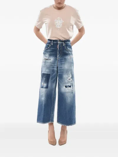 Dsquared2 Distressed Page Jeans In Multi