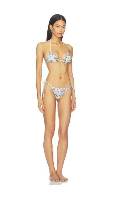 Missoni Mare Striped Crochet-knit Bikini In White