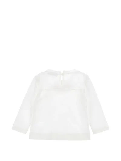 Monnalisa Decorative Bows T-shirt In White