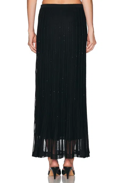 Tom Ford Micro Sequins Evening Skirt In Black