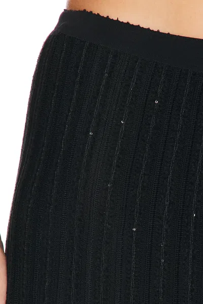 Tom Ford Micro Sequins Evening Skirt In Black
