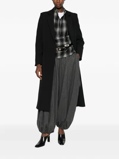 Iro Matha Double-breasted Coat In Black