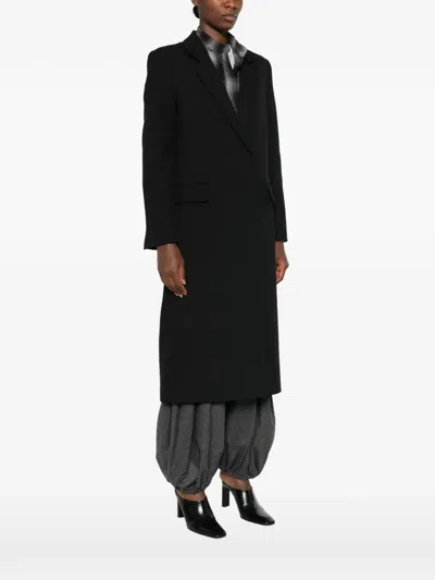 Iro Matha Double-breasted Coat In Black