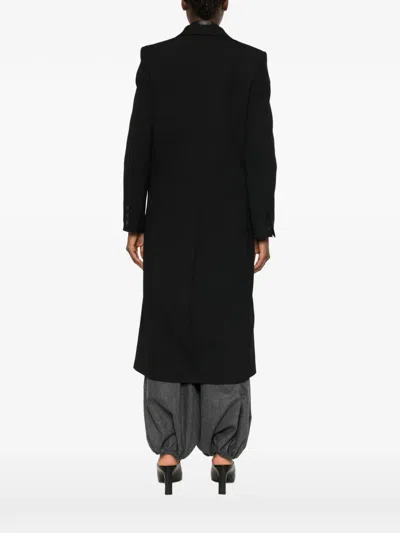 Iro Matha Double-breasted Coat In Black