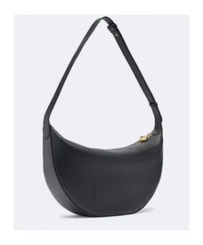 Joseph Bean Medium Leather Shoulder Bag In Black