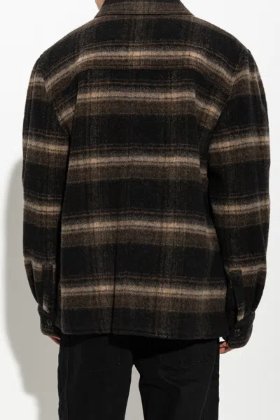 Isabel Marant Kervon Check-pattern Shirt Jacket In Brown