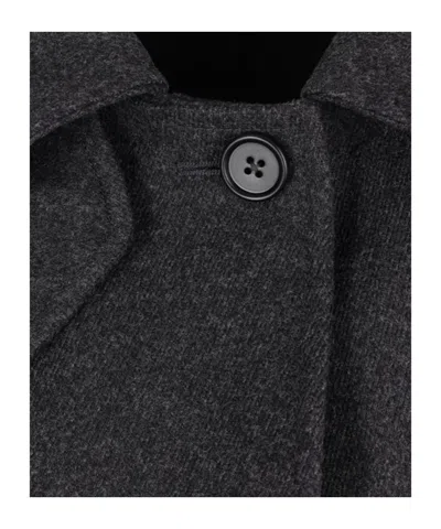 Jil Sander Button-fastening Wool Coat In Gray