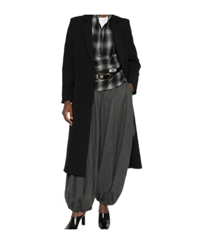 Iro Matha Double-breasted Coat In Black
