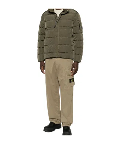 C.p. Company C.p.company Short Down Jacket In Green