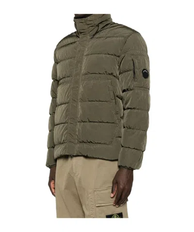 C.p. Company C.p.company Short Down Jacket In Green