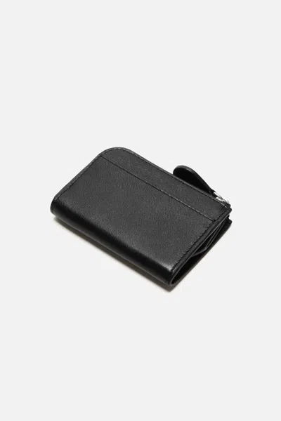 Acne Studios Compact Zip Wallet In Black