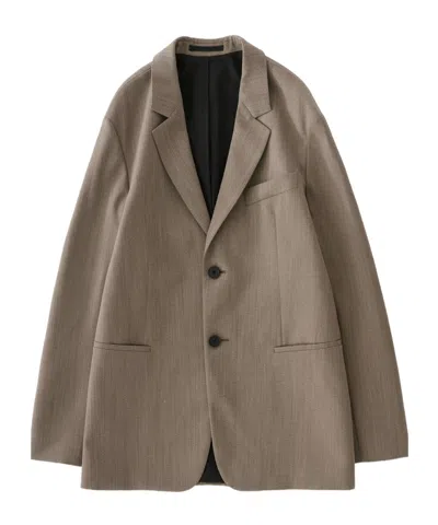 Studio Nicholson Single-breasted Blazer In Brown