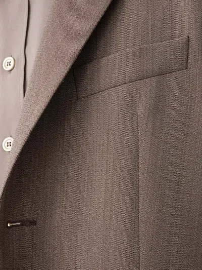 Studio Nicholson Single-breasted Blazer In Brown