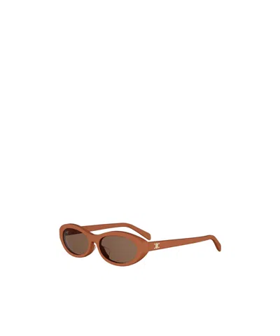 Celine Full-frame Sunglasses In Brown