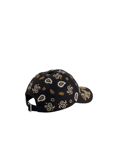 Ferragamo Baseball Cap With A Tiger Pattern In Black