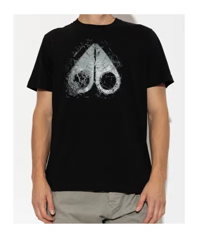 Moose Knuckles Mens Icebreak Logo T-shirt In Black