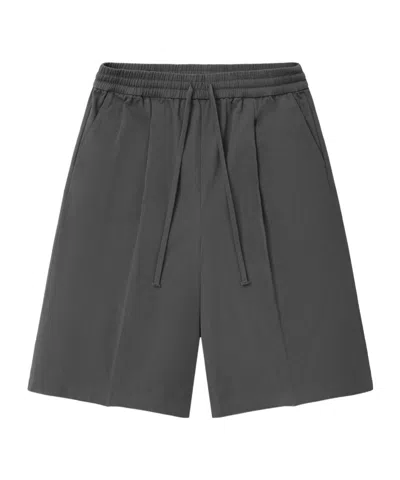 Essentials Drawstring Bermuda Shorts In Gray