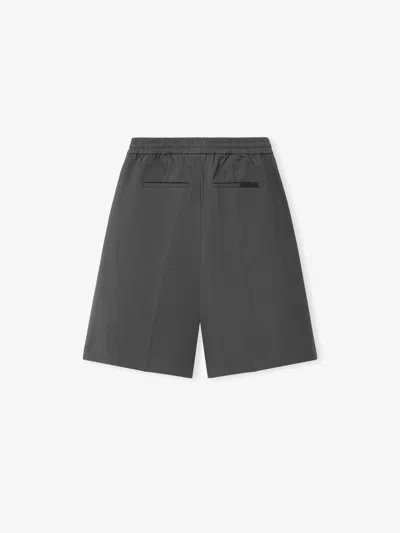 Essentials Drawstring Bermuda Shorts In Gray