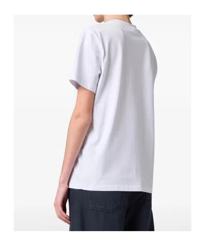 Msgm Embroidered Cat T-shirt In White
