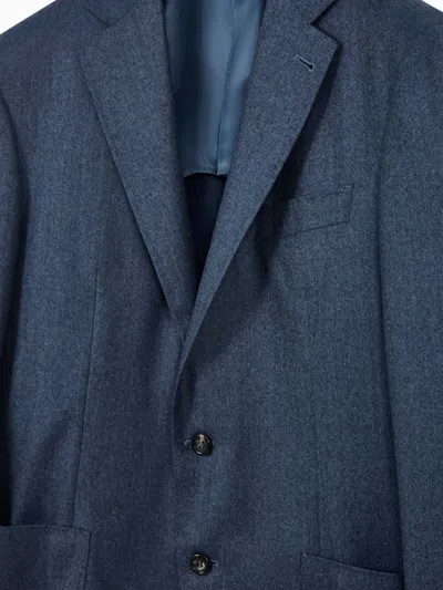 Canali Single-breasted Blazer In Blue